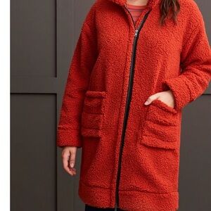 Cozy Tribal Brand Lightweight Sherpa coat